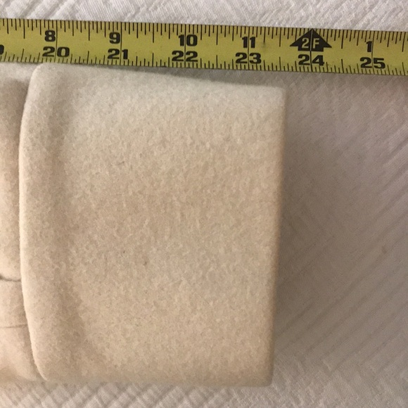 Banana Republic Cream Ivory Wool Double Breasted Women's Coat Size L - Picture 16 of 16